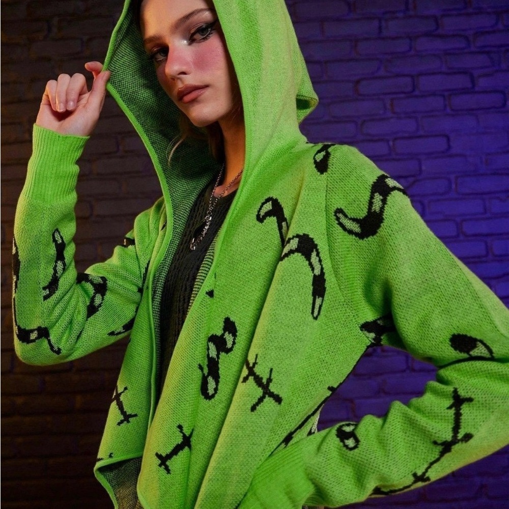 The Nightmare Before Christmas Oogie Boogie Glow-In-The-Dark Drape Cardigan